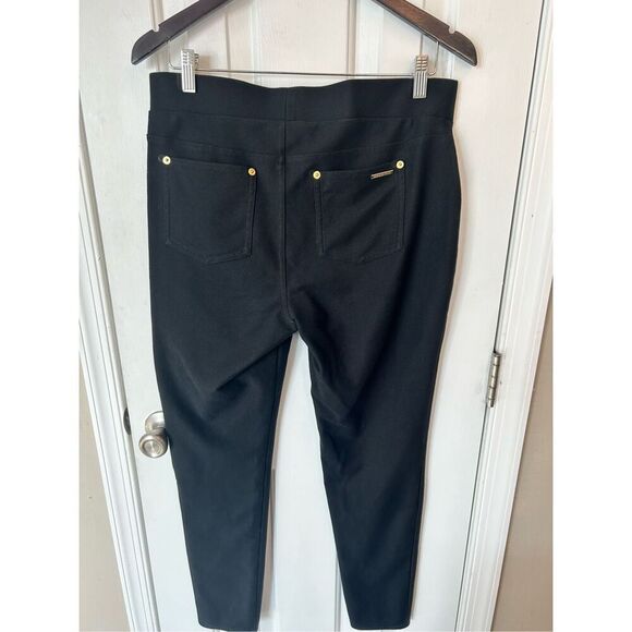 Michael kors black pants leggings, stretchy work, comfy pants size large - Picture 2 of 5